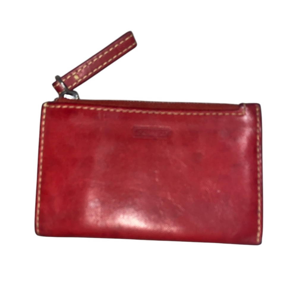 Coach Red Leather Cardholder